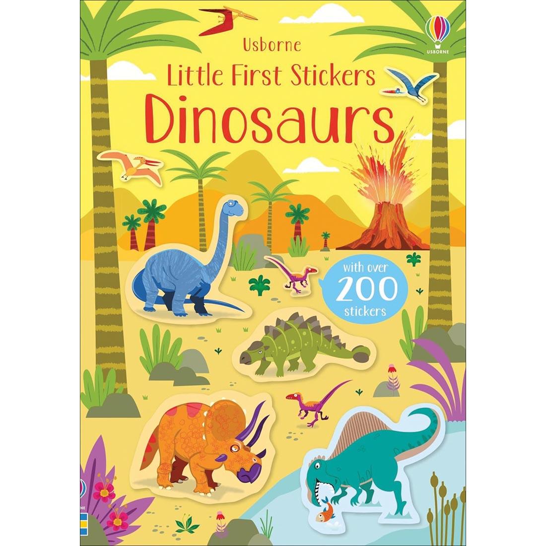 front cover of Dinosaurs Little First Stickers by Usborne