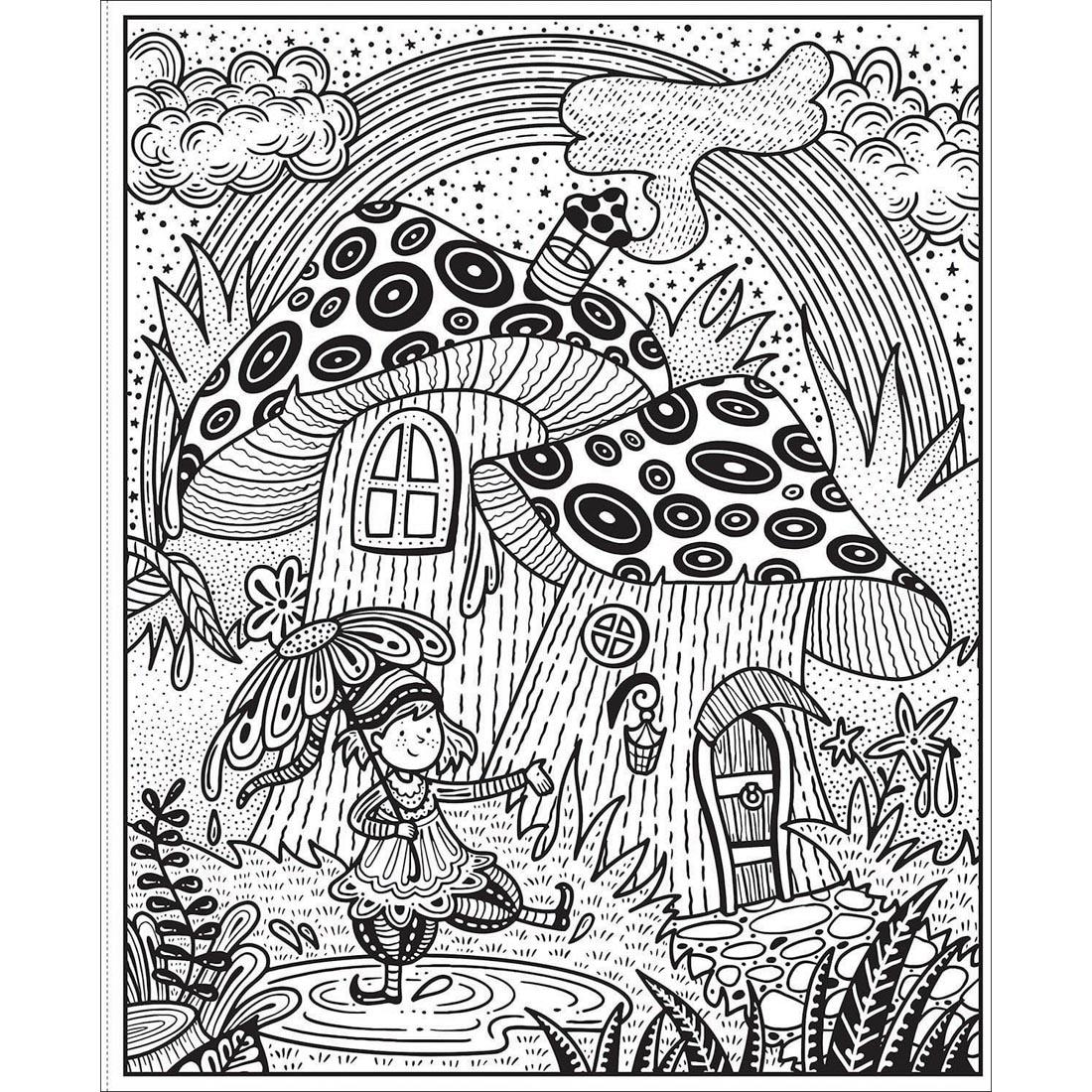 a page from Rainbows Magic Painting Book by Usborne