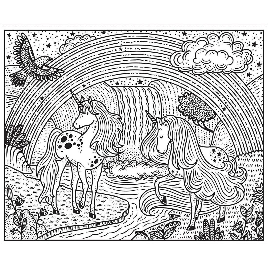 a page from Rainbows Magic Painting Book by Usborne