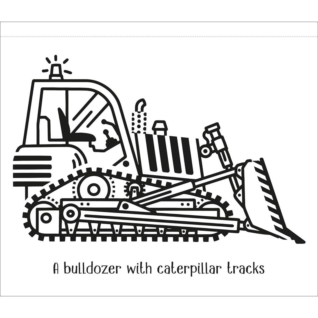 example page from Trucks And Diggers Usborne First Magic Painting Book