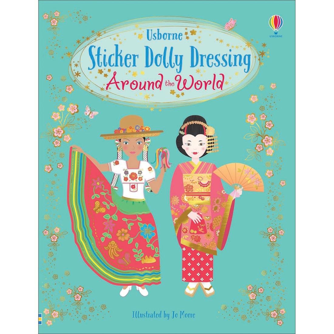 front cover of Around The World Sticker Dolly Dressing Book by Usborne