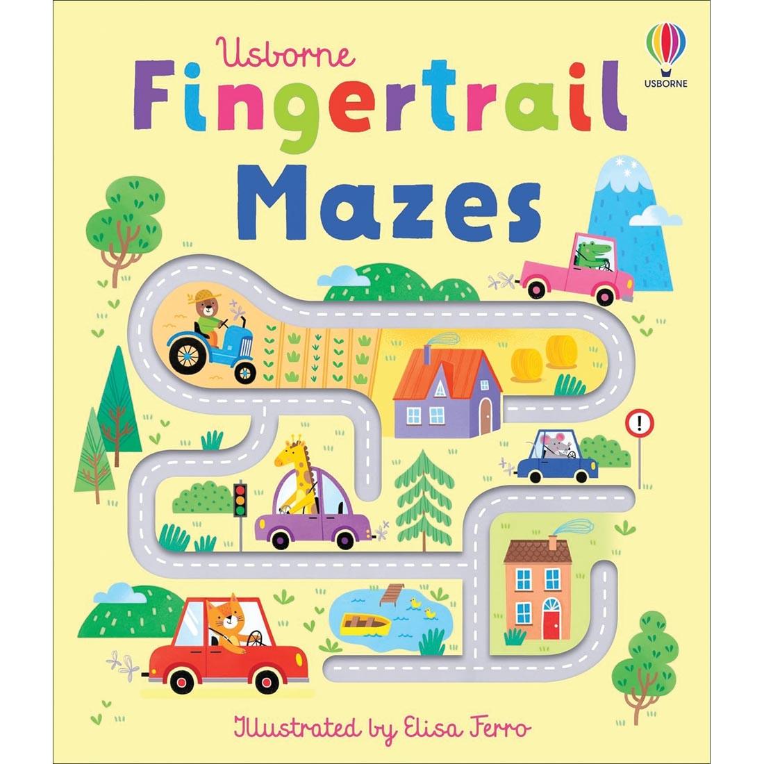 front cover of Usborne Fingertrail Mazes Board Book