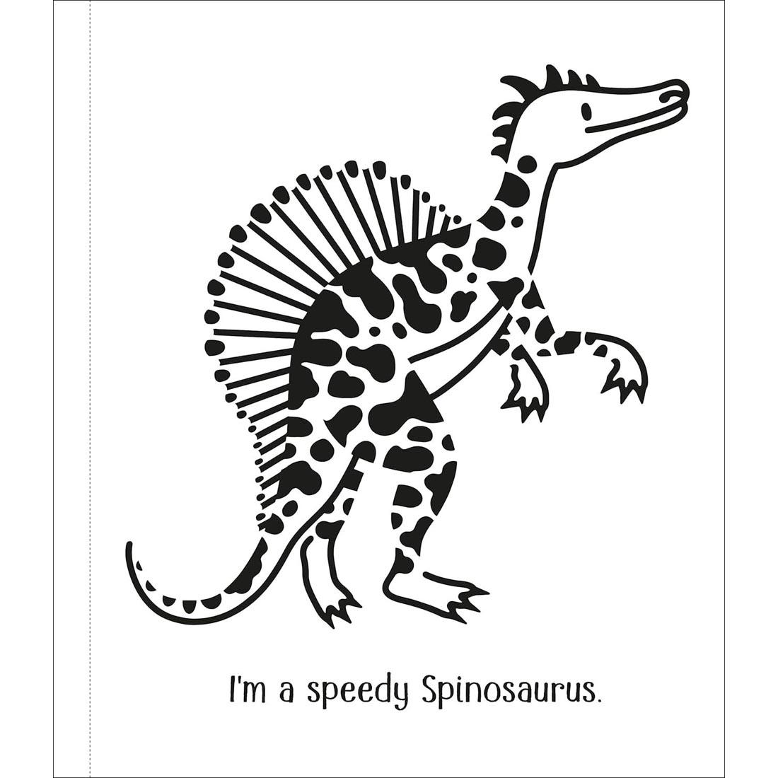 example page from Dinosaurs Usborne First Magic Painting Book