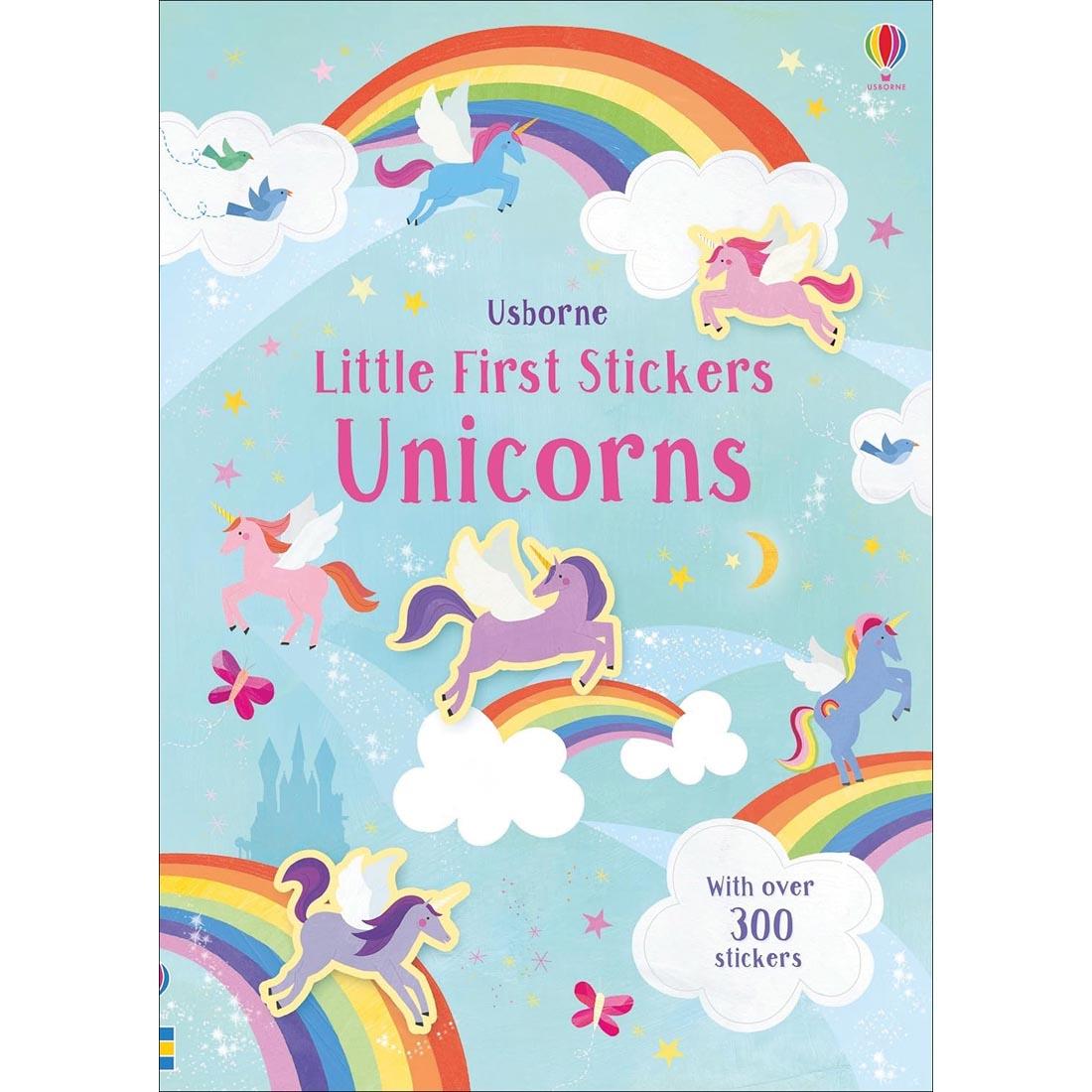 front cover of Unicorns Little First Stickers by Usborne