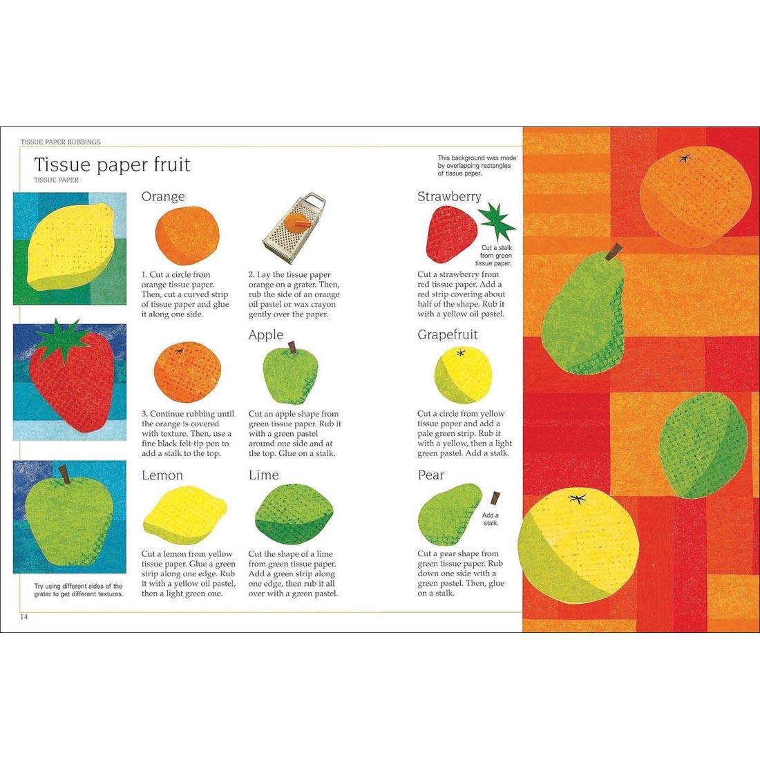 2 pages from The Usborne Book Of Art Skills
