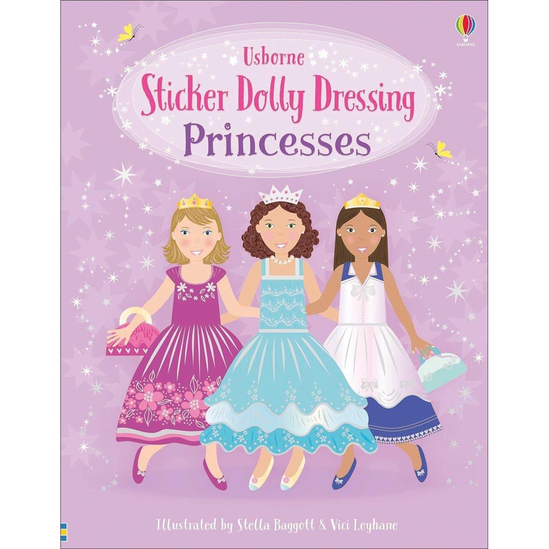 front cover of Princesses Sticker Dolly Dressing Book by Usborne