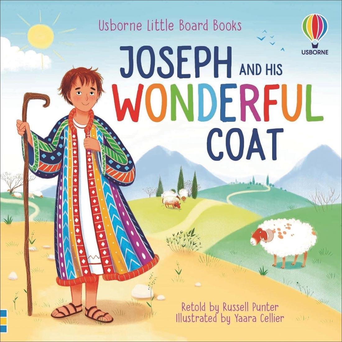 front cover of Joseph And His Wonderful Coat Little Board Book by Usborne