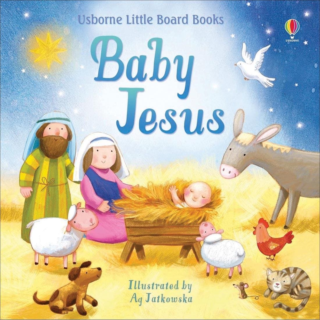 front cover of Baby Jesus Little Board Book by Usborne