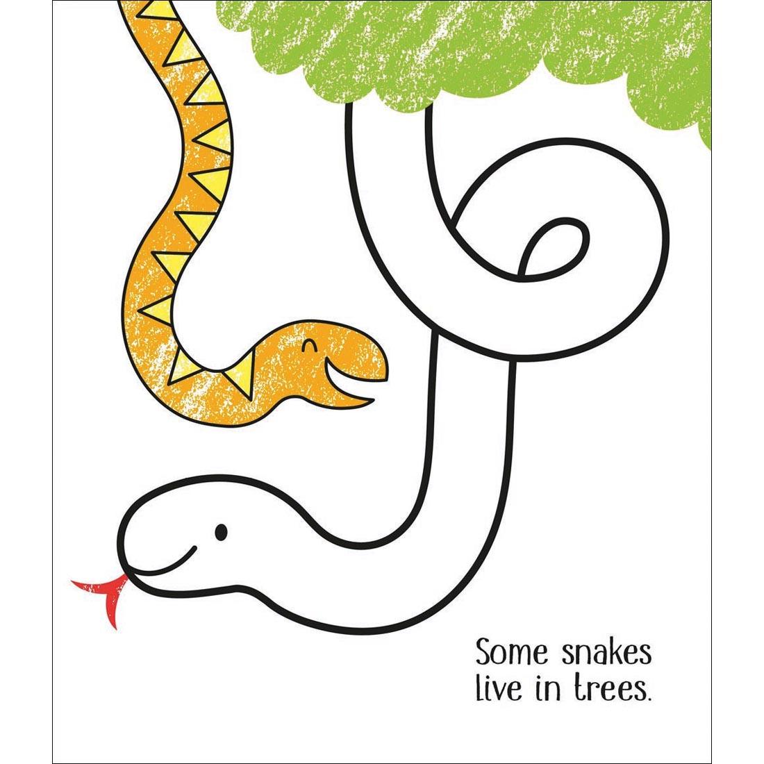 example page from Zoo Animals Usborne Little Coloring Book