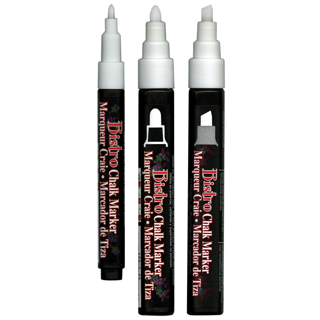 Marvy White Bistro Chalk Markers 3-Count Set