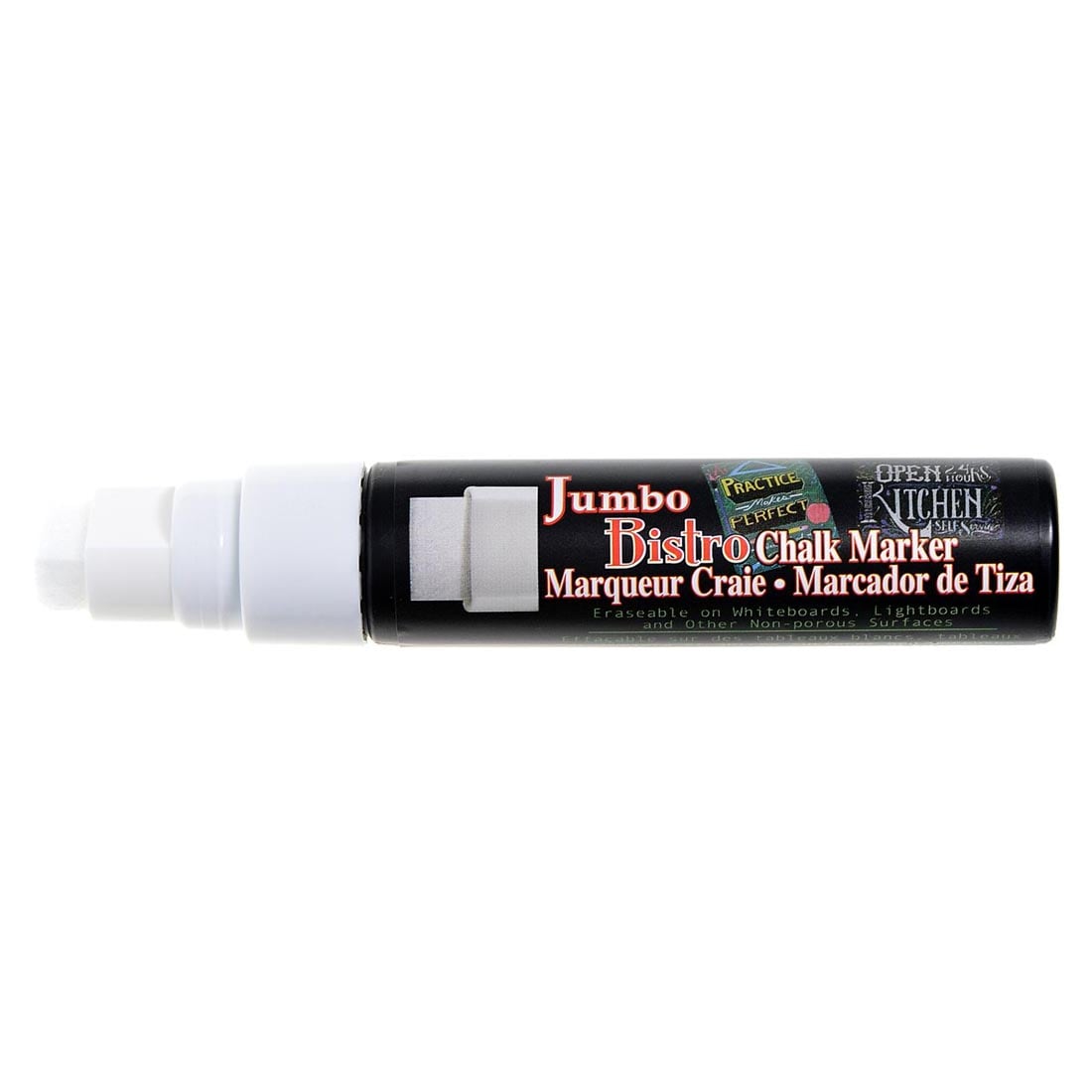 Uncapped White Jumbo Marvy Bistro Chalk Marker