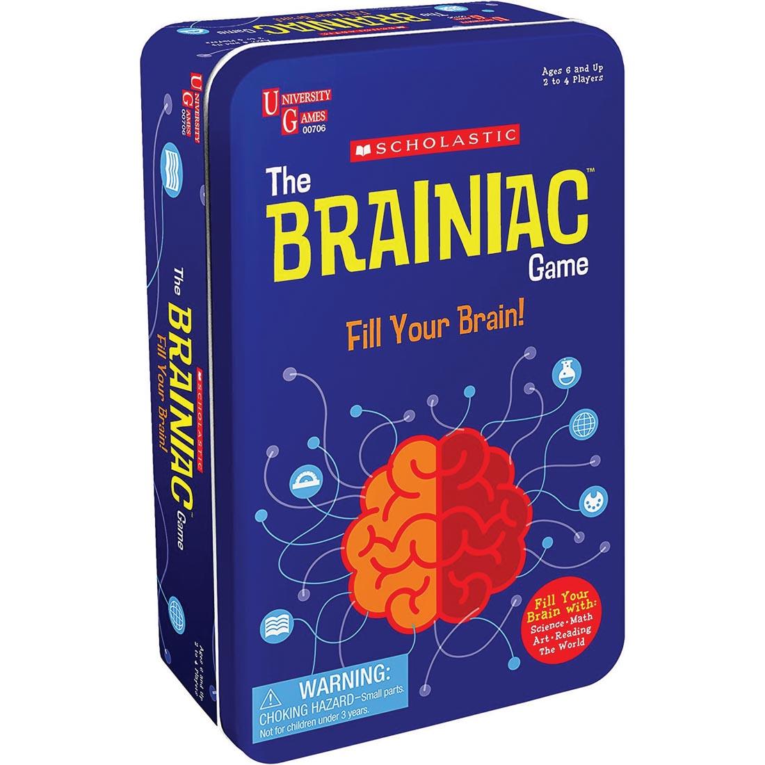 Scholastic Brainiac Game Tin