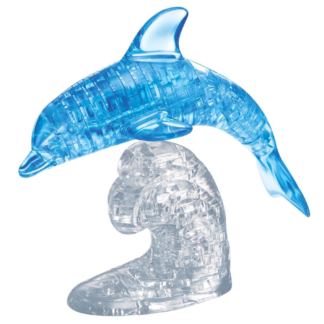 Completed Dolphin Deluxe 3D Crystal Puzzle