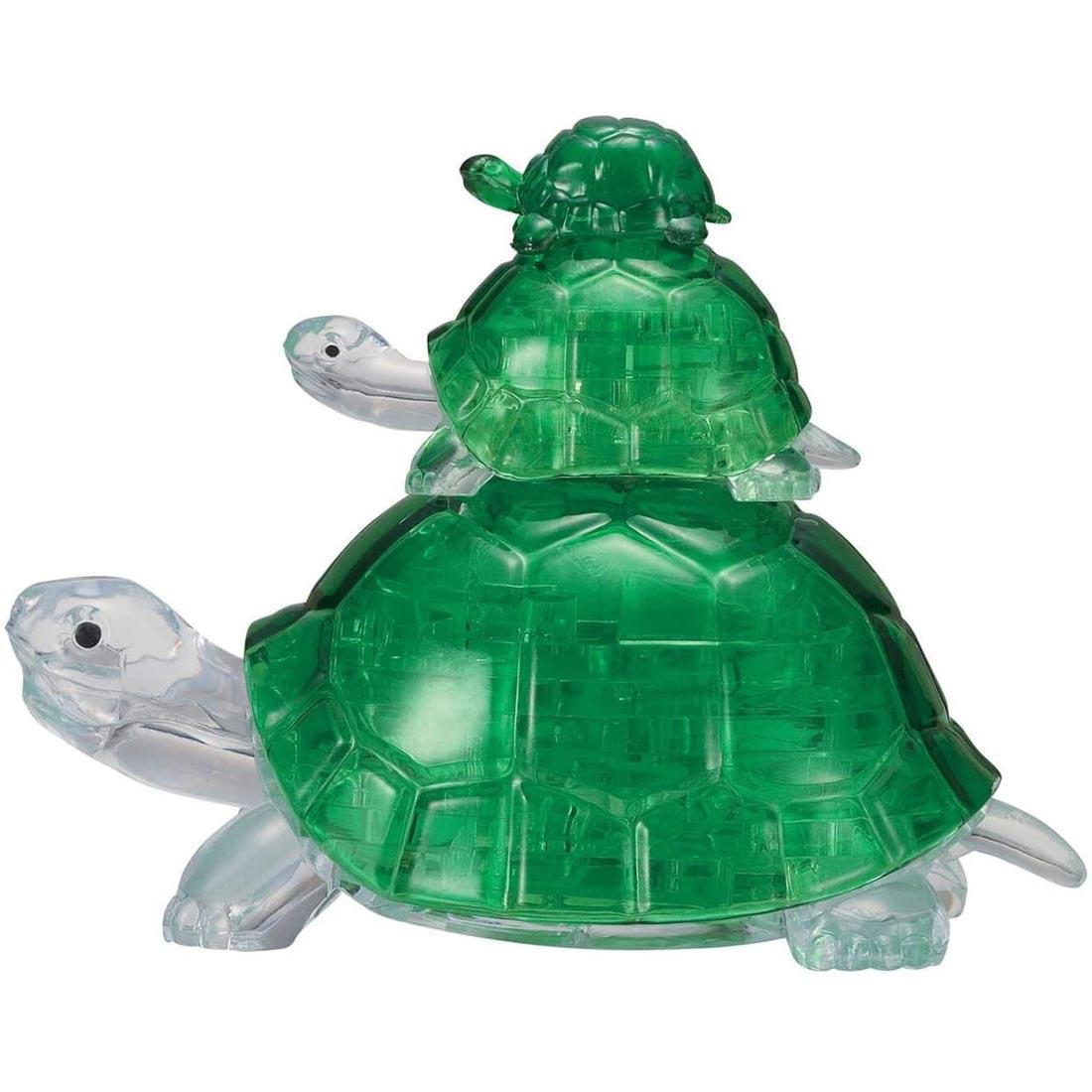 Completed Turtles 3D Crystal Puzzle