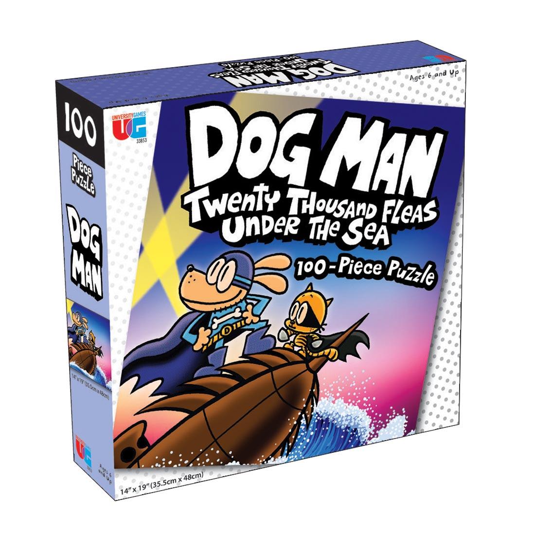 Dog Man Twenty Thousand Fleas Under The Sea 100-Piece Puzzle