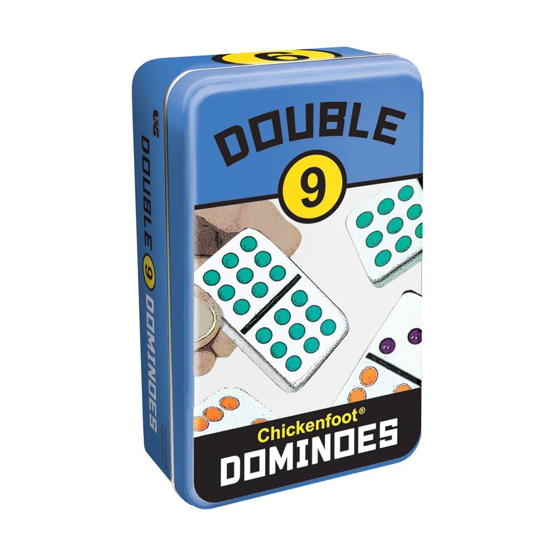 Tin for Double 9 Chickenfoot Dominoes Set