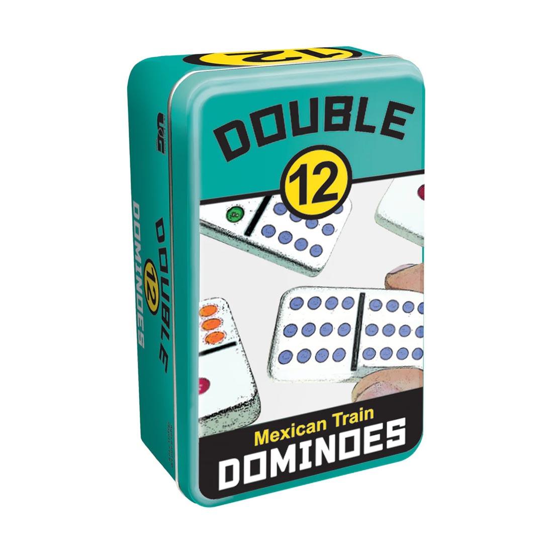 Tin for Double 12 Mexican Train Dominoes Set