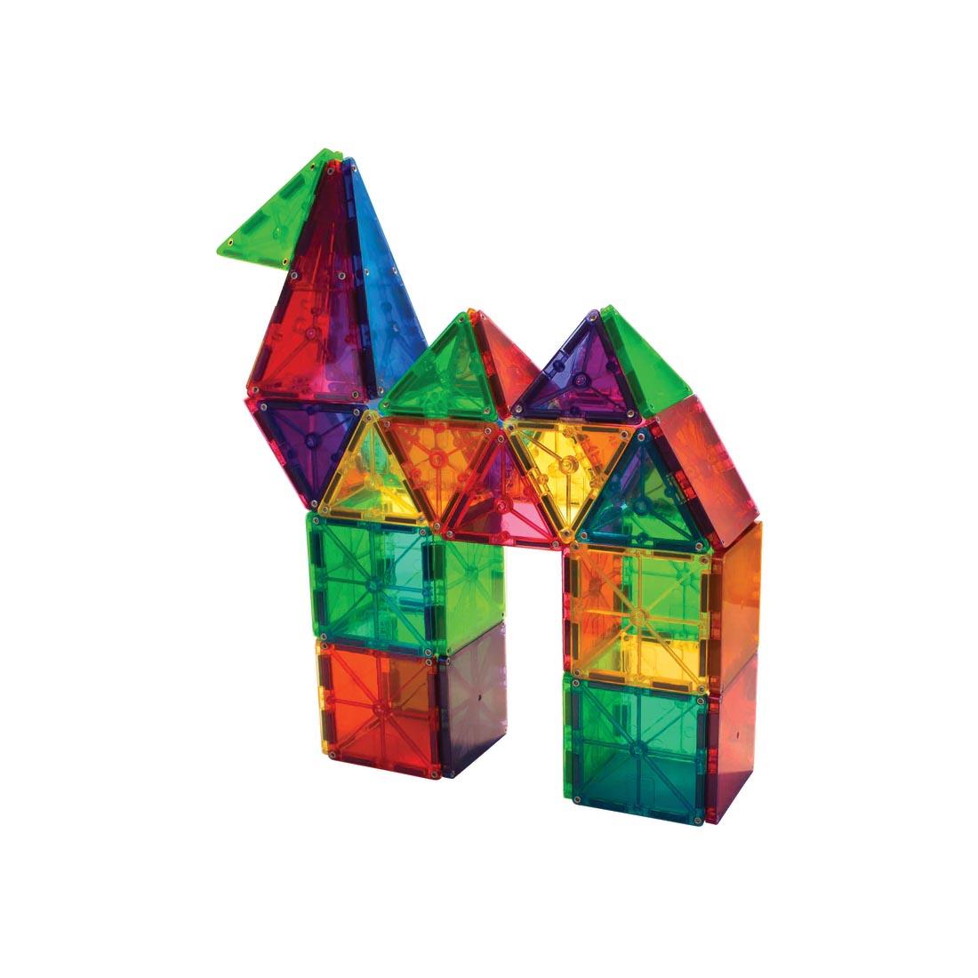 sample "camel" built with Magna-Tiles Clear Colors 100-Count Set