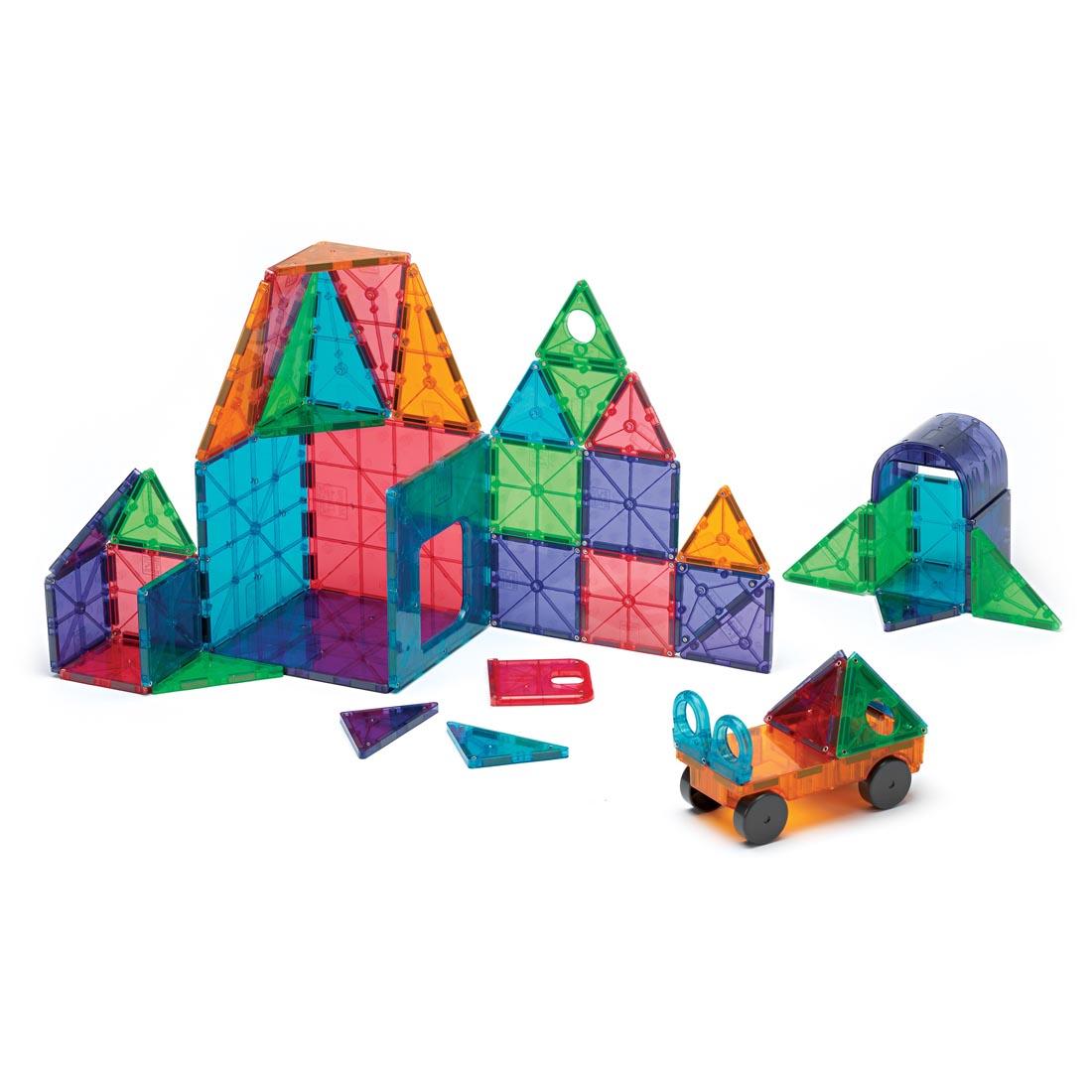 Creations made with the Magna-Tiles Clear Colors 48-Count Set
