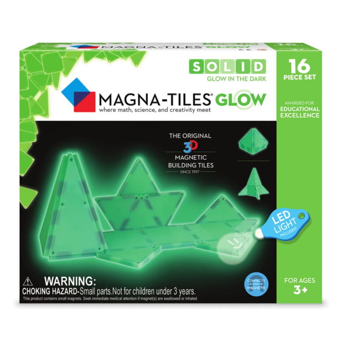 16-Piece Glow Magna-Tiles Set