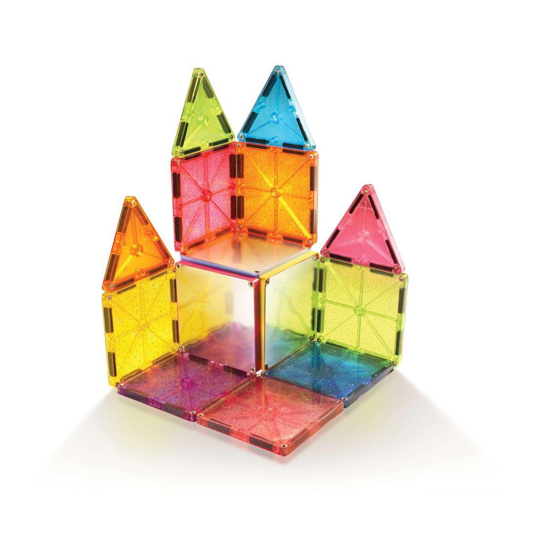 Structure made with the Magna-Tiles Stardust 15-Count Set