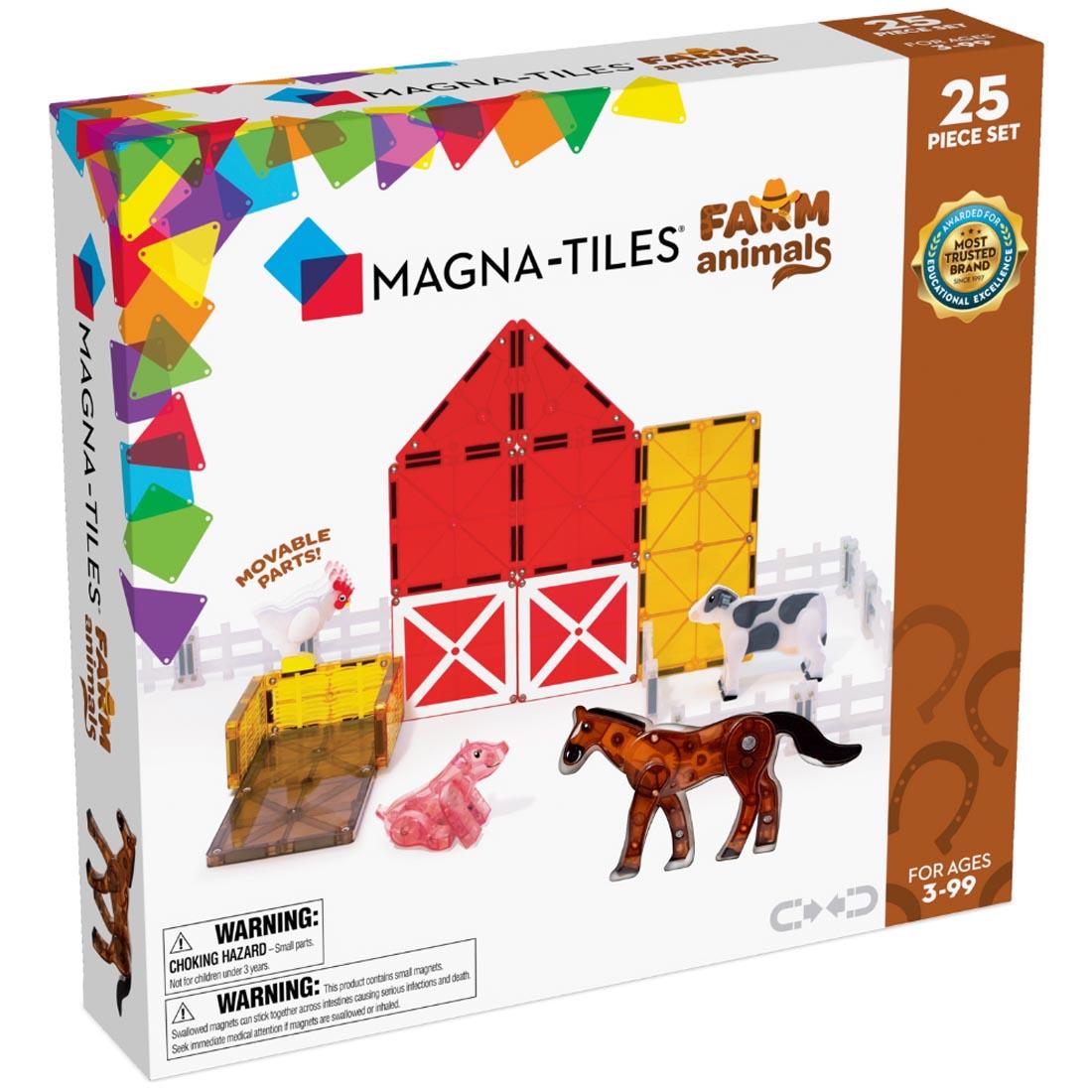 Magna-Tiles Farm Animals 25-Piece Set