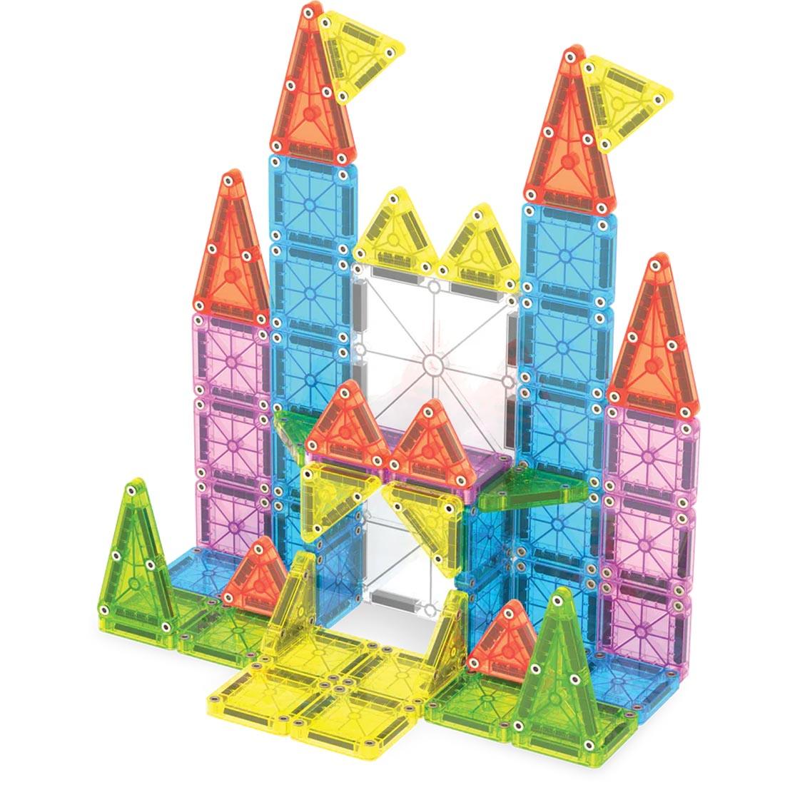 sample build with Magna-Tiles microMAGS Travel Deluxe 55-Piece Set