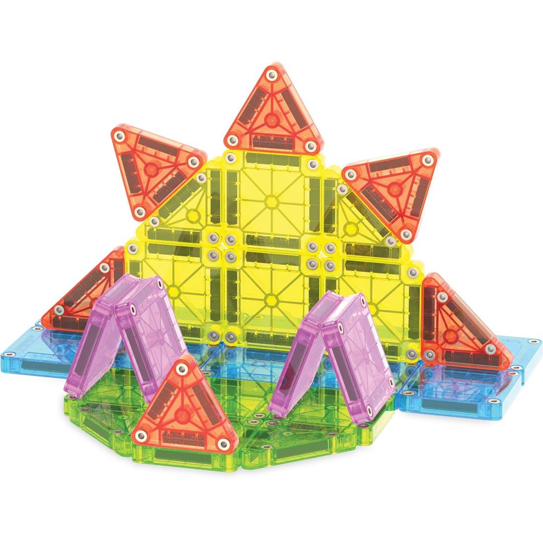 sample build with Magna-Tiles microMAGS Travel Deluxe 55-Piece Set