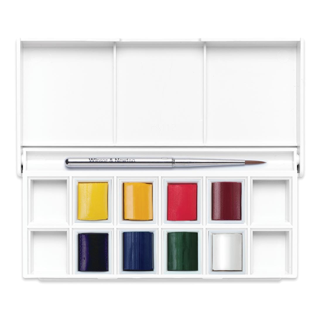 Palette and paint buttons in Winsor & Newton Cotman Water Colour Floral Pocket Set