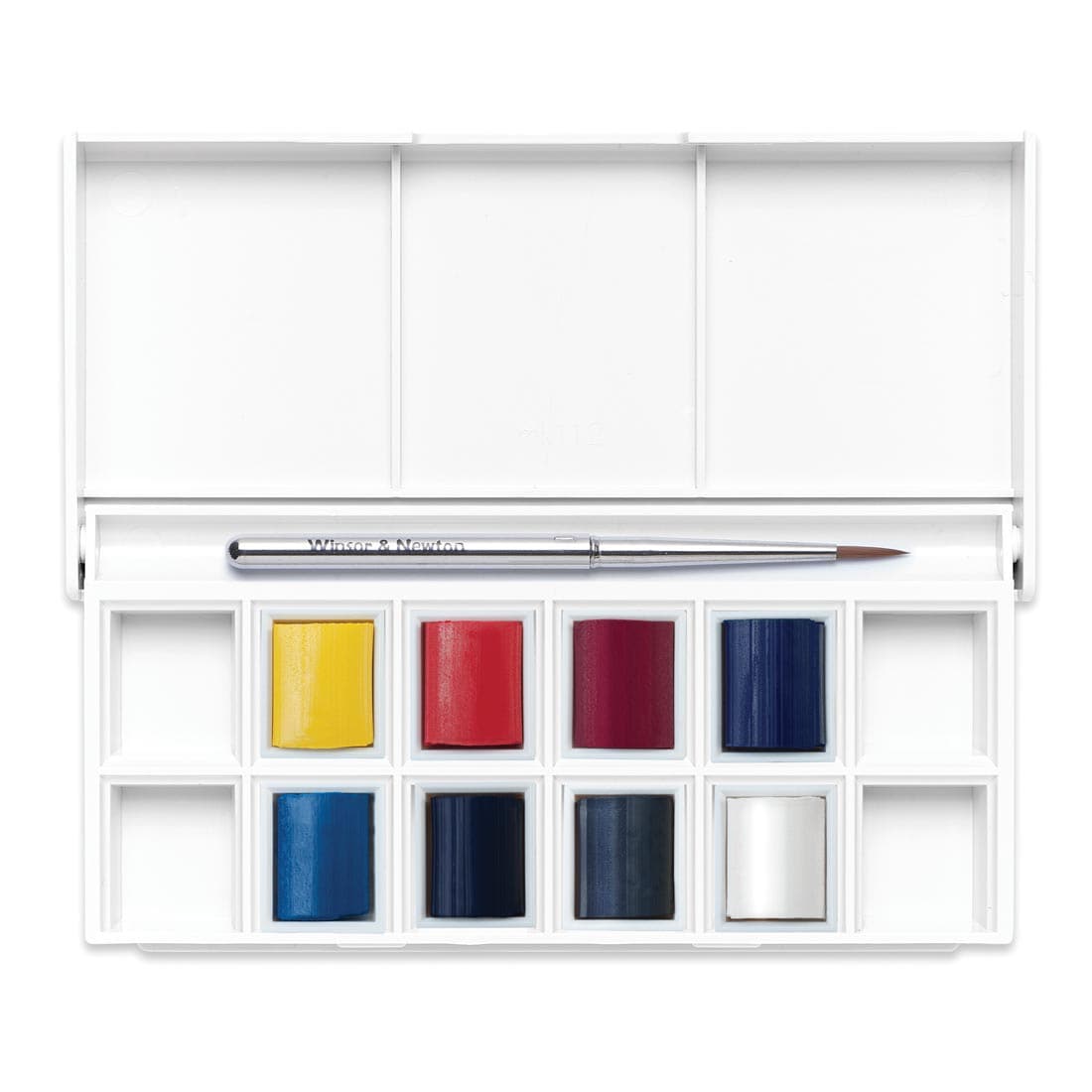 Palette and paint buttons in Winsor & Newton Cotman Water Colour Skyscape Pocket Set