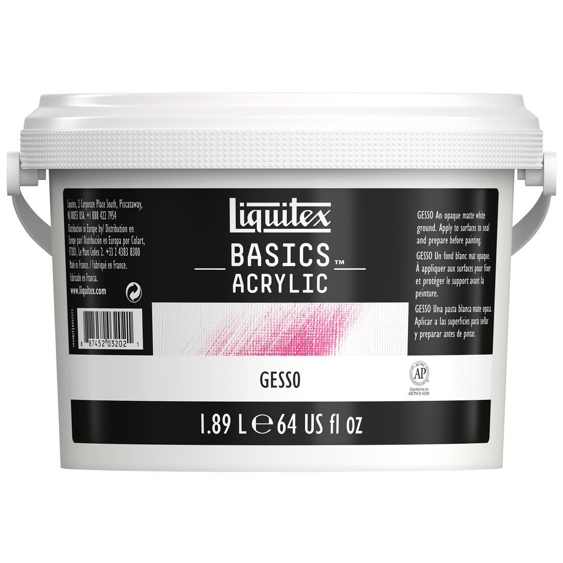 Liquitex Basics Gesso 1/2 gallon, white