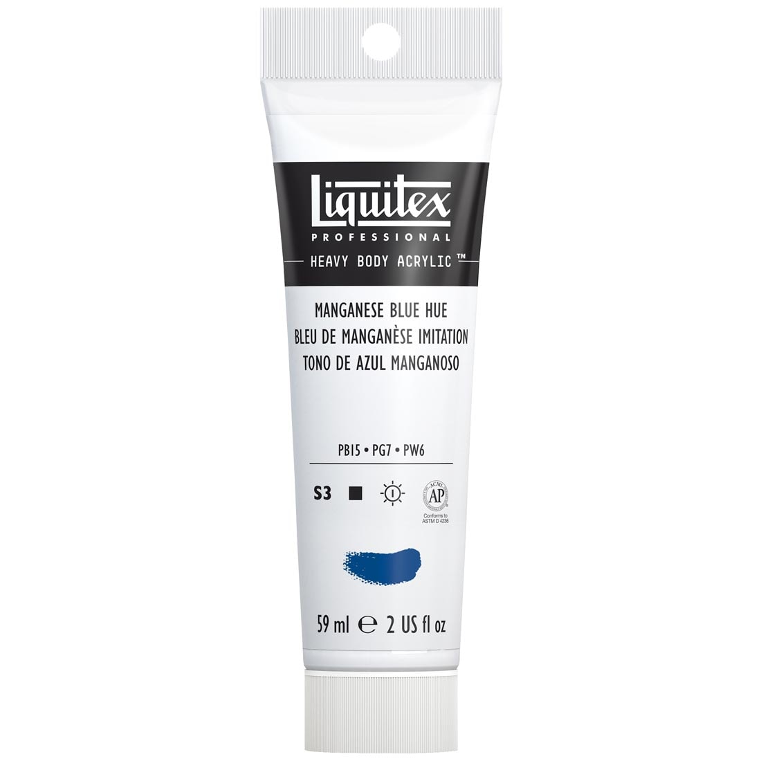 Tube of Manganese Blue Hue Liquitex Professional Heavy Body Acrylic