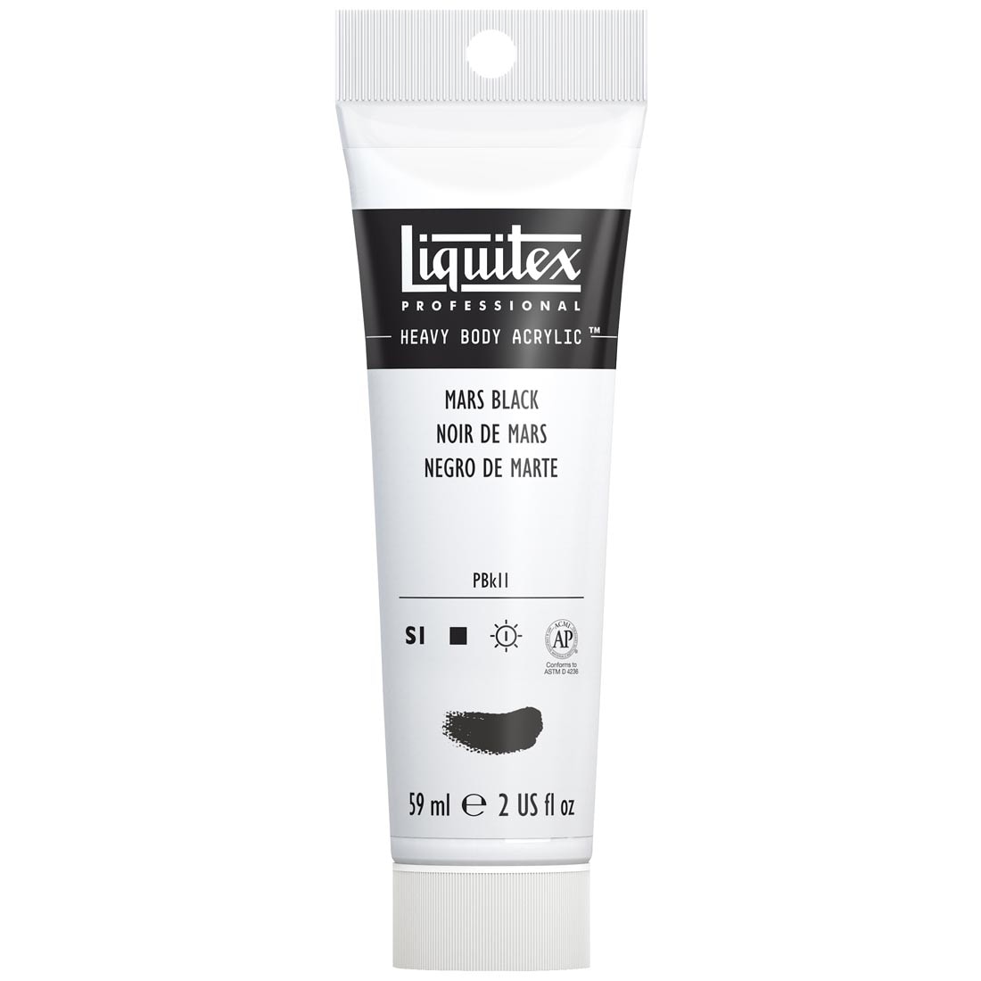 Tube of Mars Black Liquitex Professional Heavy Body Acrylic