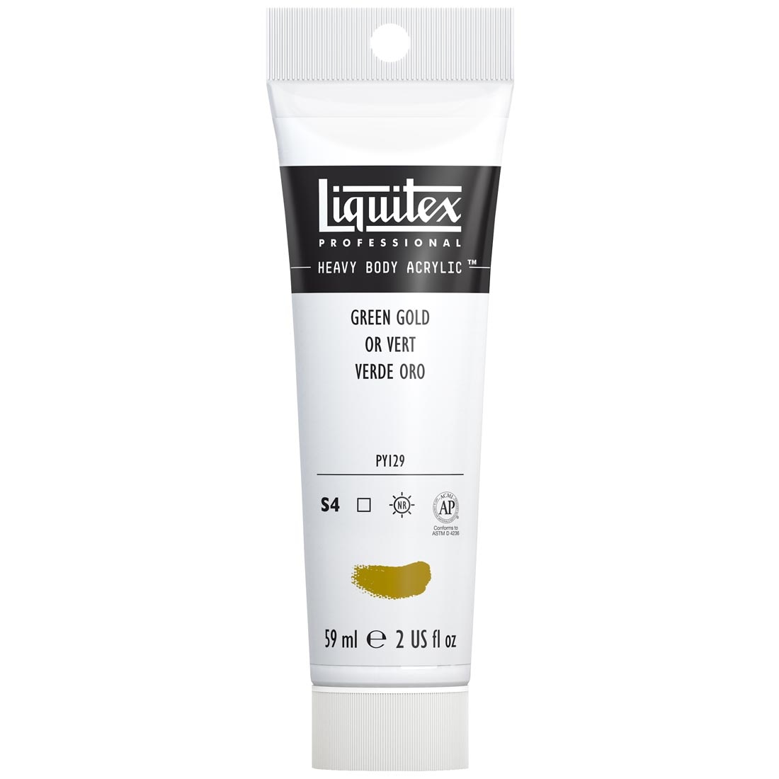 Tube of Green Gold Liquitex Professional Heavy Body Acrylic