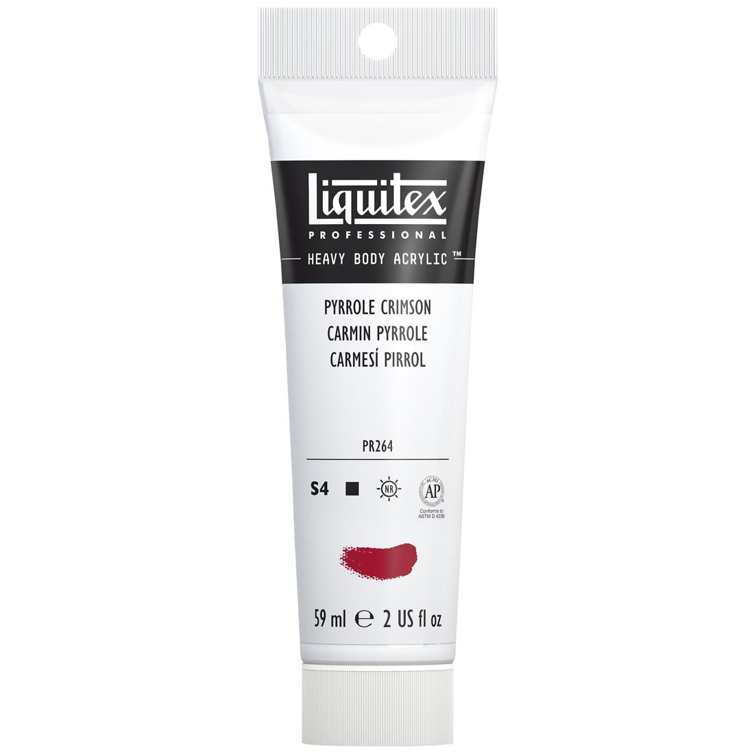 Tube of Pyrrole Crimson Liquitex Professional Heavy Body Acrylic