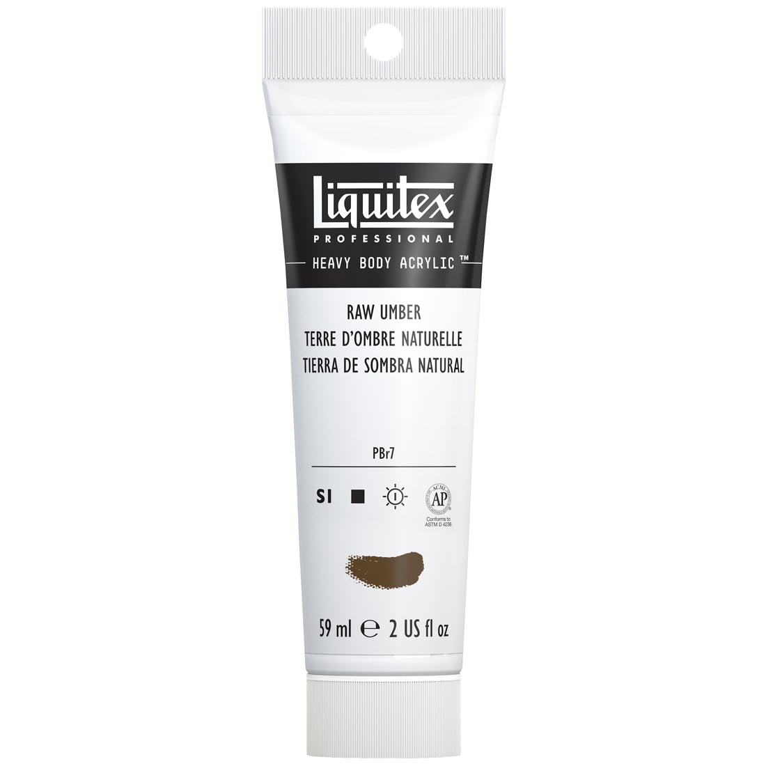 Tube of Raw Umber Liquitex Professional Heavy Body Acrylic