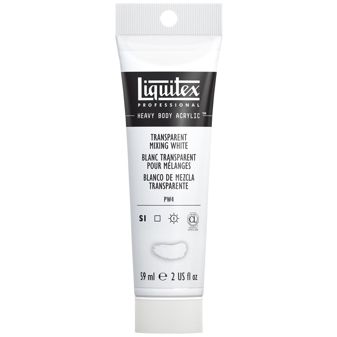 Tube of Transparent Mixing White Liquitex Professional Heavy Body Acrylic