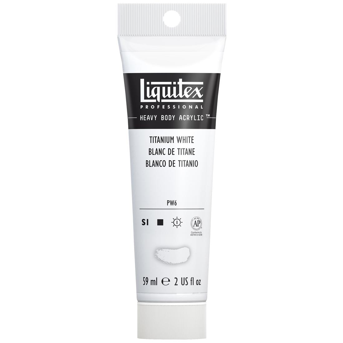 Tube of Titanium White Liquitex Professional Heavy Body Acrylic