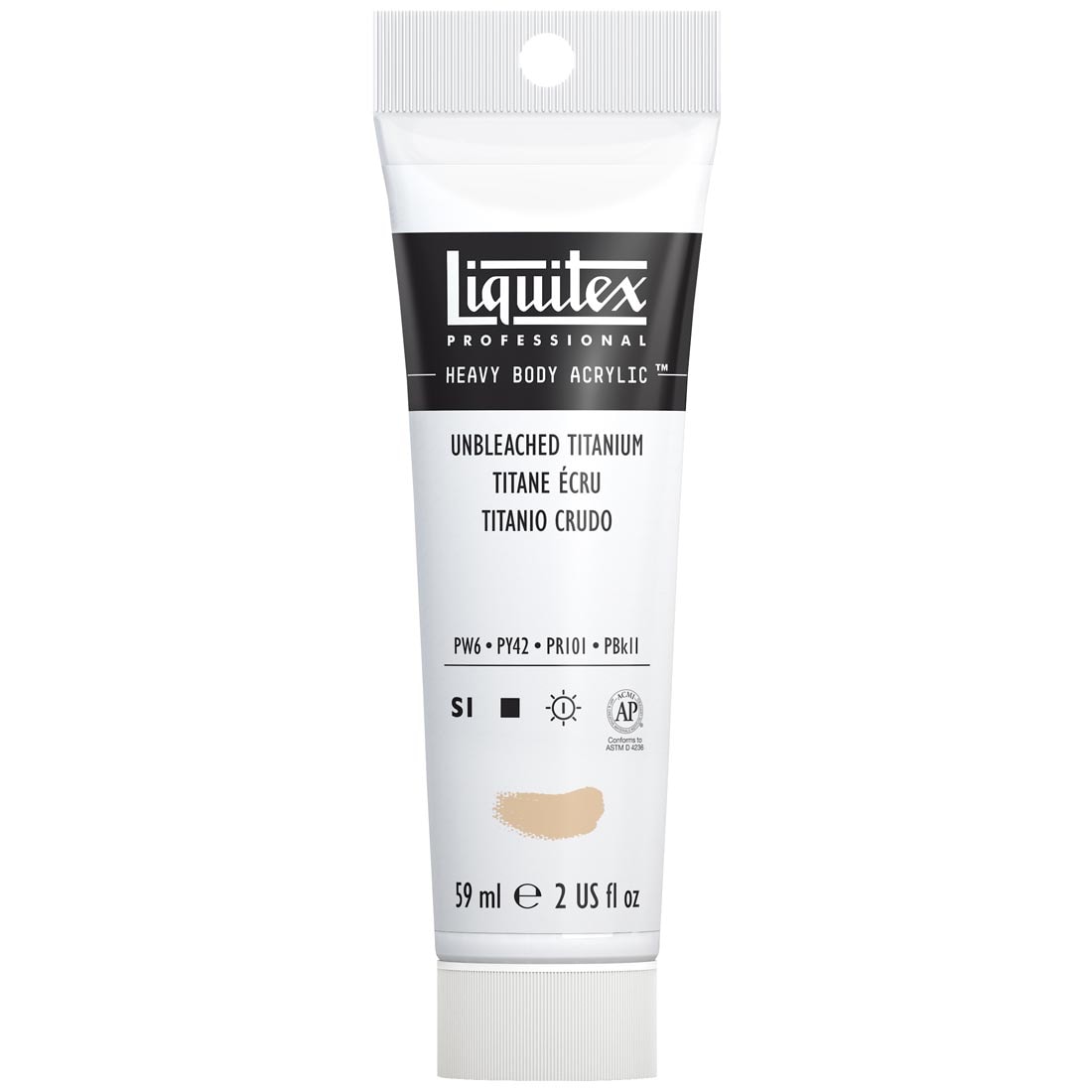 Tube of Unbleached Titanium Liquitex Professional Heavy Body Acrylic