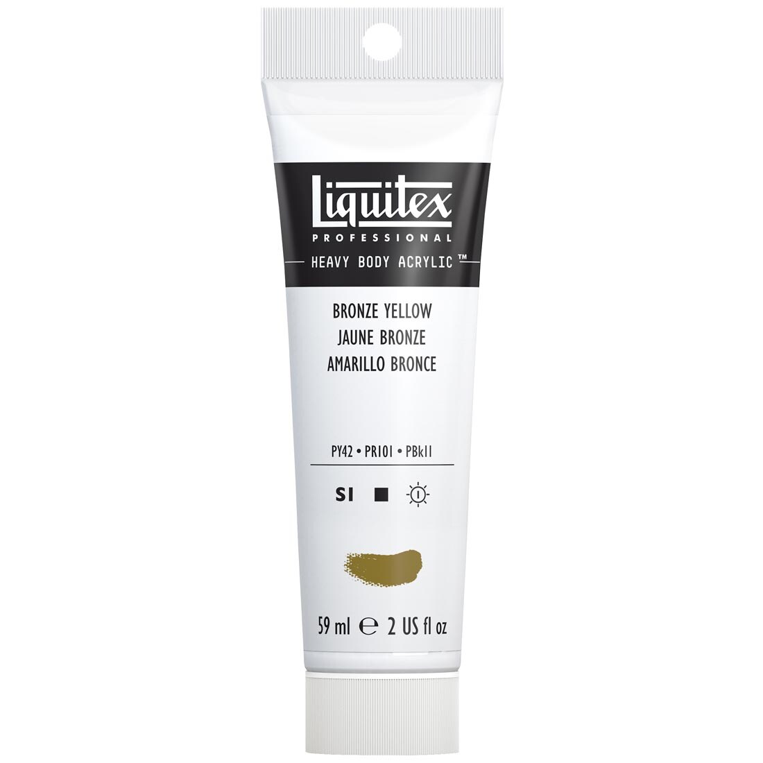Tube of Bronze Yellow Liquitex Professional Heavy Body Acrylic