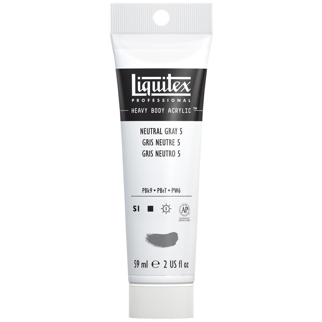 Tube of Neutral Gray 5 Liquitex Professional Heavy Body Acrylic