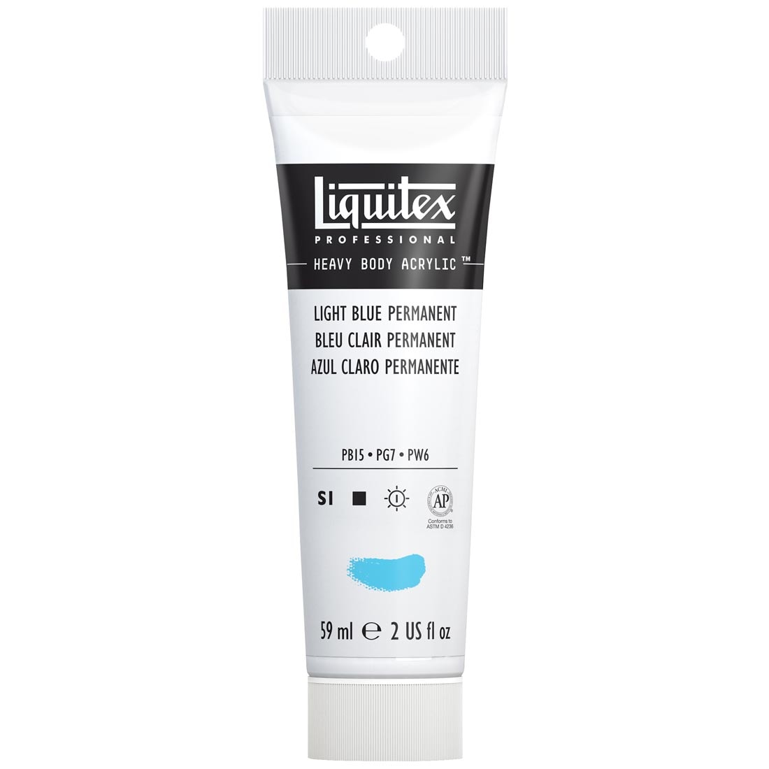 Tube of Light Blue Permanent Liquitex Professional Heavy Body Acrylic