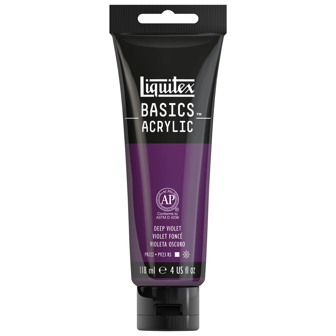 Tube of Deep Violet Liquitex Basics Acrylic Paint