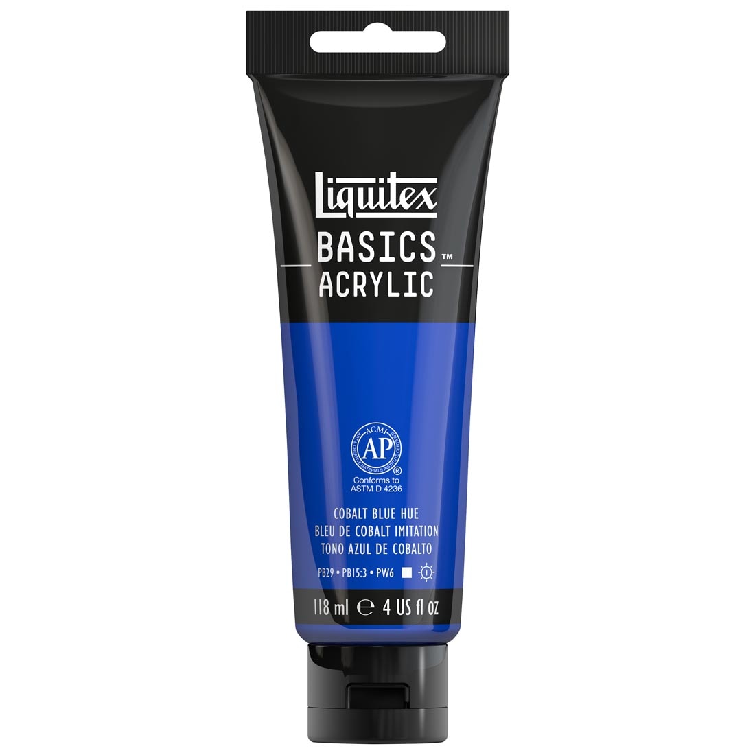 Tube of Cobalt Blue Hue Liquitex Basics Acrylic Paint