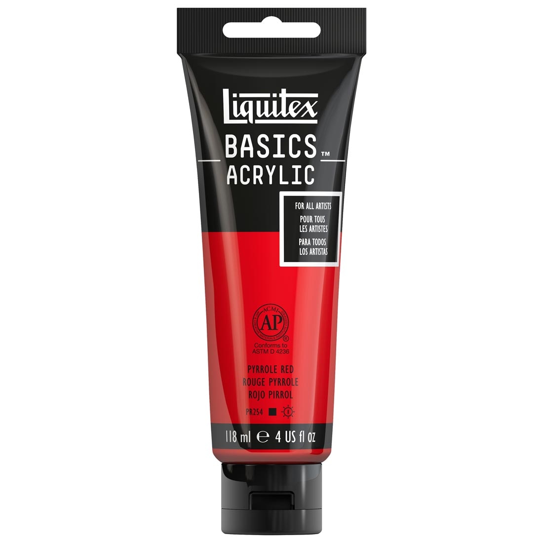 Tube of Pyrrole Red Liquitex Basics Acrylic Paint