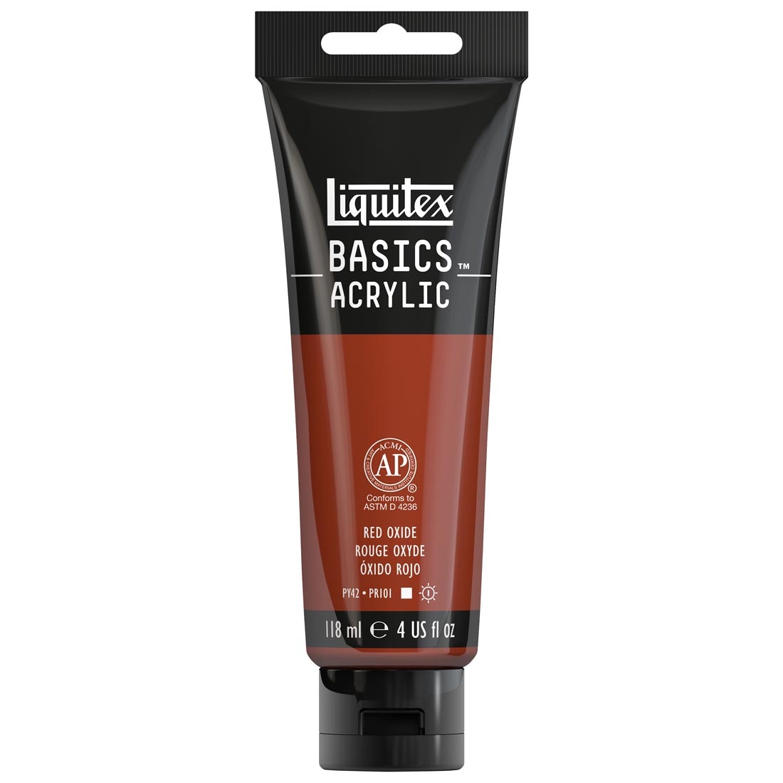 Tube of Red Oxide Liquitex Basics Acrylic Paint