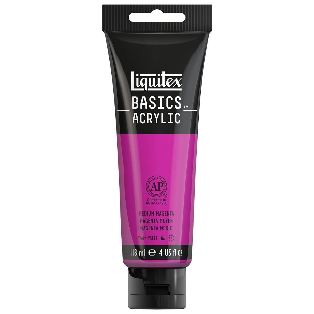 Tube of Medium Magenta Liquitex Basics Acrylic Paint