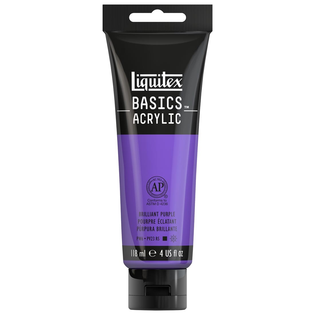 Tube of Brilliant Purple Liquitex Basics Acrylic Paint