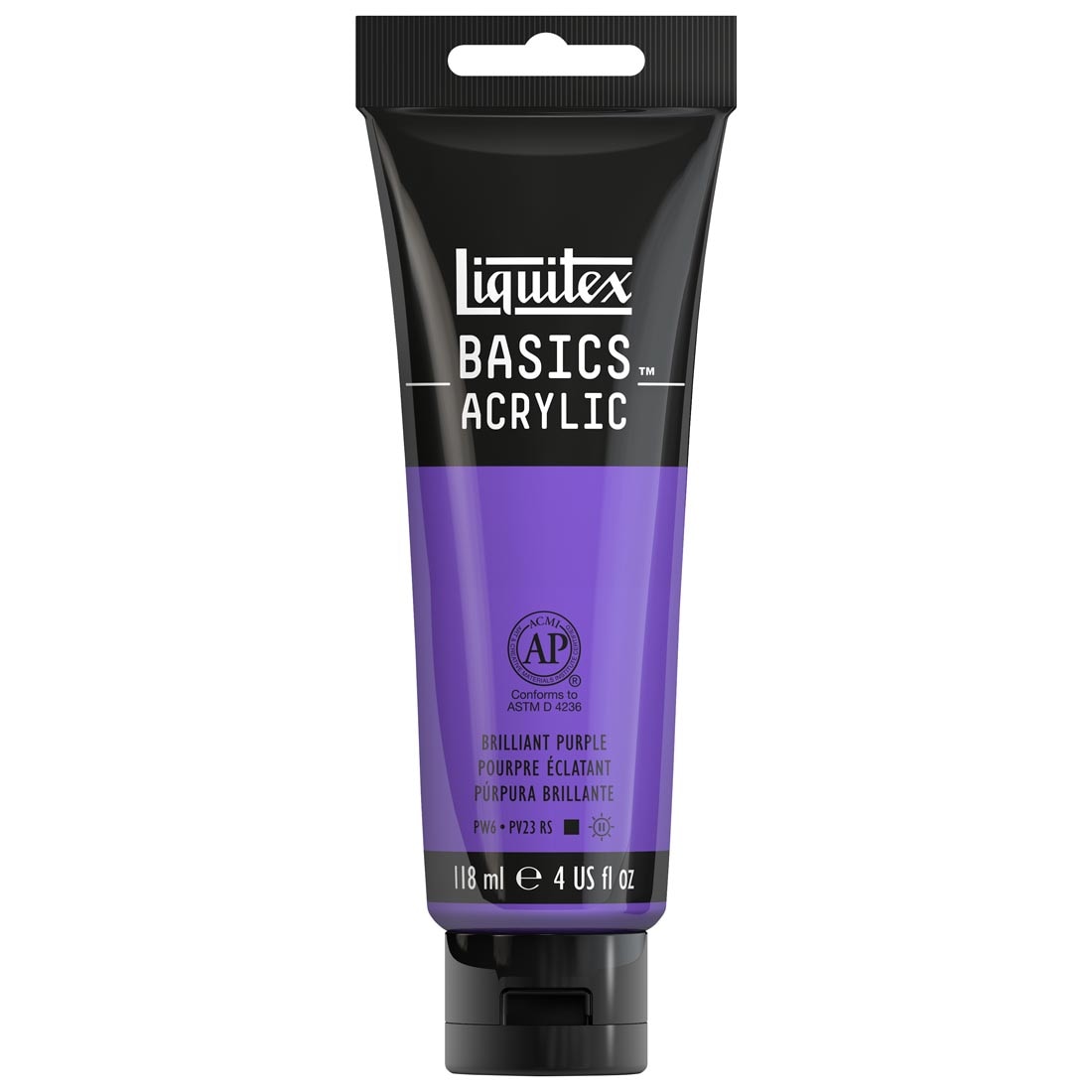 Tube of Brilliant Purple Liquitex Basics Acrylic Paint