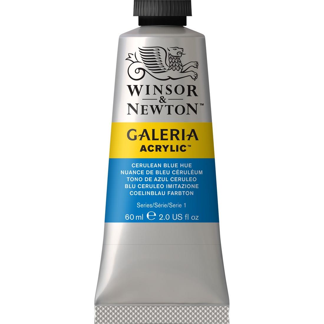 Tube of Cerulean Blue Hue Winsor and Newton Galeria Acrylic